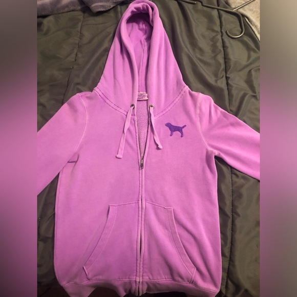 PINK Victoria's Secret Purple Hoodie Sweater - Picture 2 of 4